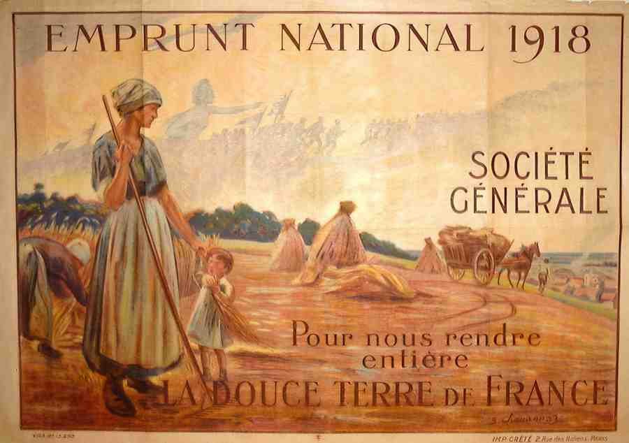 ChavannazEmprunt1918 Vintage Advert A4 Photo Print
