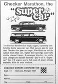Checker Marathon Wagon Vintage Retro Advert Poster A4 Photo Print