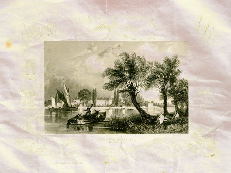 Chelsea Hospital Great Britain 1834 Vintage A4 Photo Print