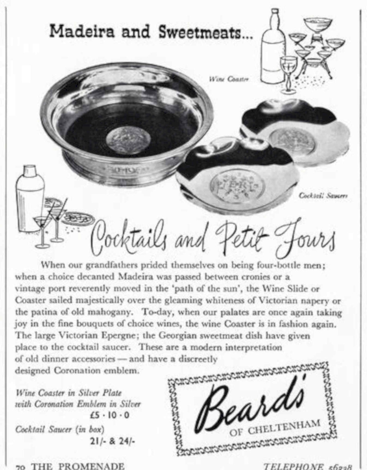 Chelt Wine Set Vintage Retro Advert Poster A4 Photo Print