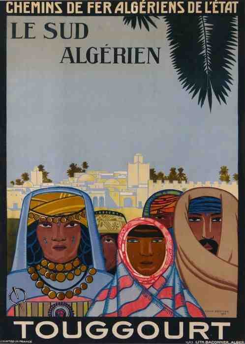Chemin De Fer Algeriens De L Etat Le Sud Algerien Touggourt Vintage Advert A4 Photo Print