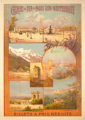 CheminsFer1890 Vintage Advert A4 Photo Print