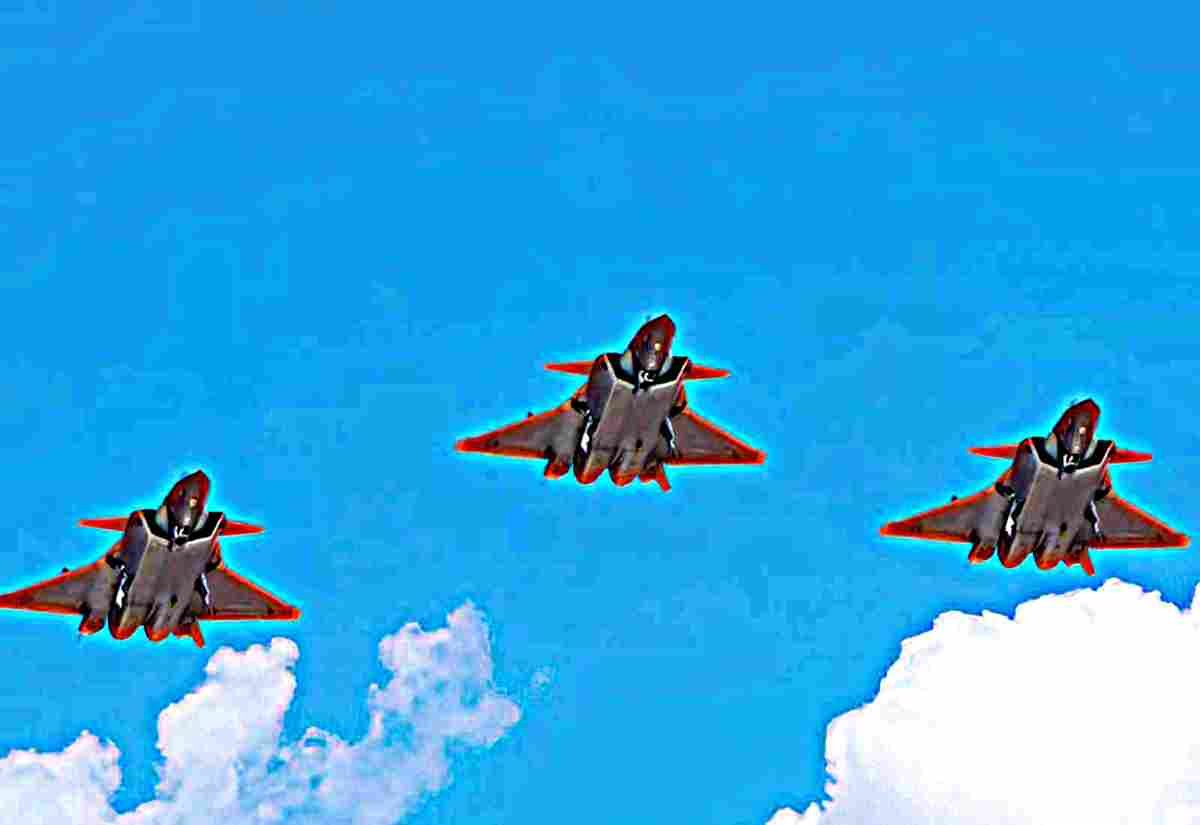 Chengdu J20 Black Eagle 4 (2) Military A4 Photo Print