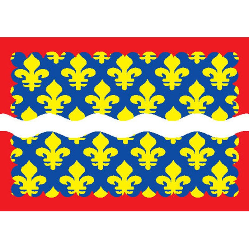 Cher Dep Flag N2921 A4 Photo Print