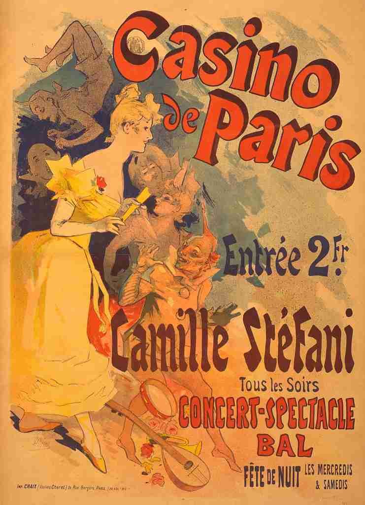 Cheret Jules 1836 1932 Casino de Paris 1891 A4 Photo Print