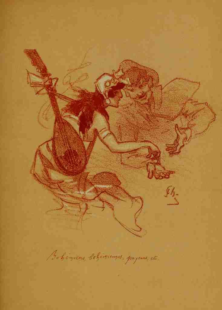 Cheret Jules 1836 1932 Les Bohemiens 1887 Bohemians A4 Photo Print