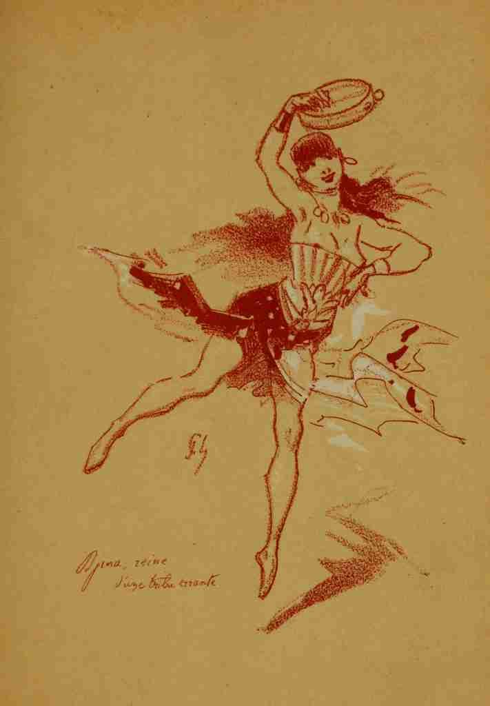 Cheret Jules 1836 1932 Les Bohemiens 1887 Dancer A4 Photo Print