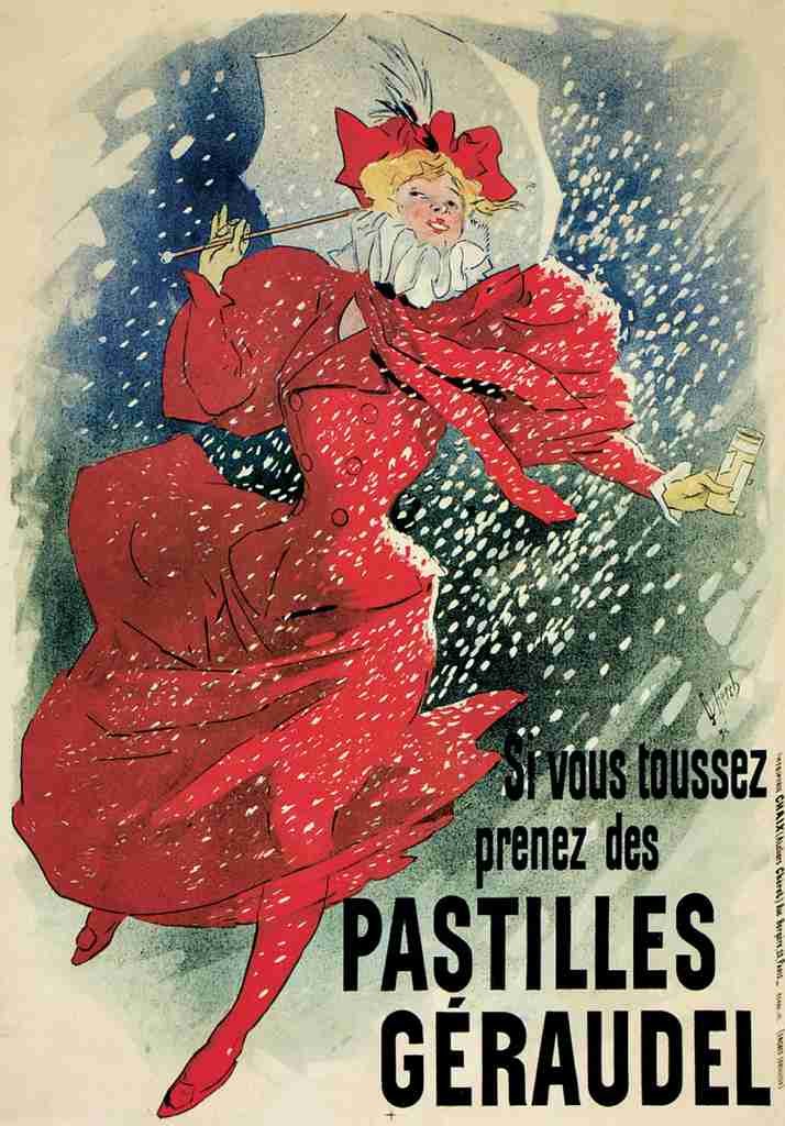 Cheret Jules 1836 1932 Pastilles Geraudel 1895 A4 Photo Print