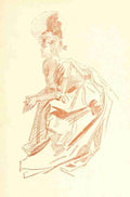 Cheret Jules 1836 1932 The Studio 1903 Study in sanguine 1 A4 Photo Print