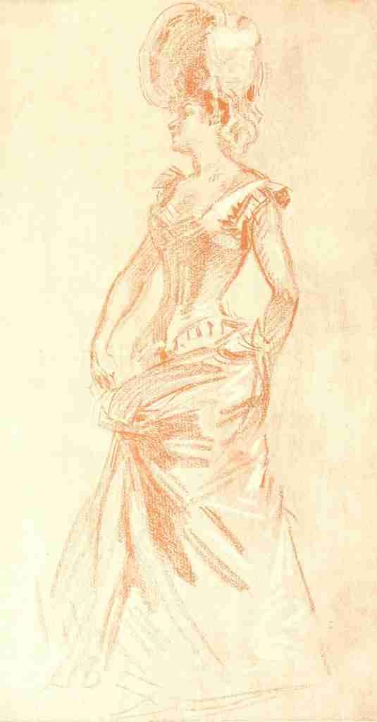 Cheret Jules 1836 1932 The Studio 1903 Study in sanguine 4 A4 Photo Print
