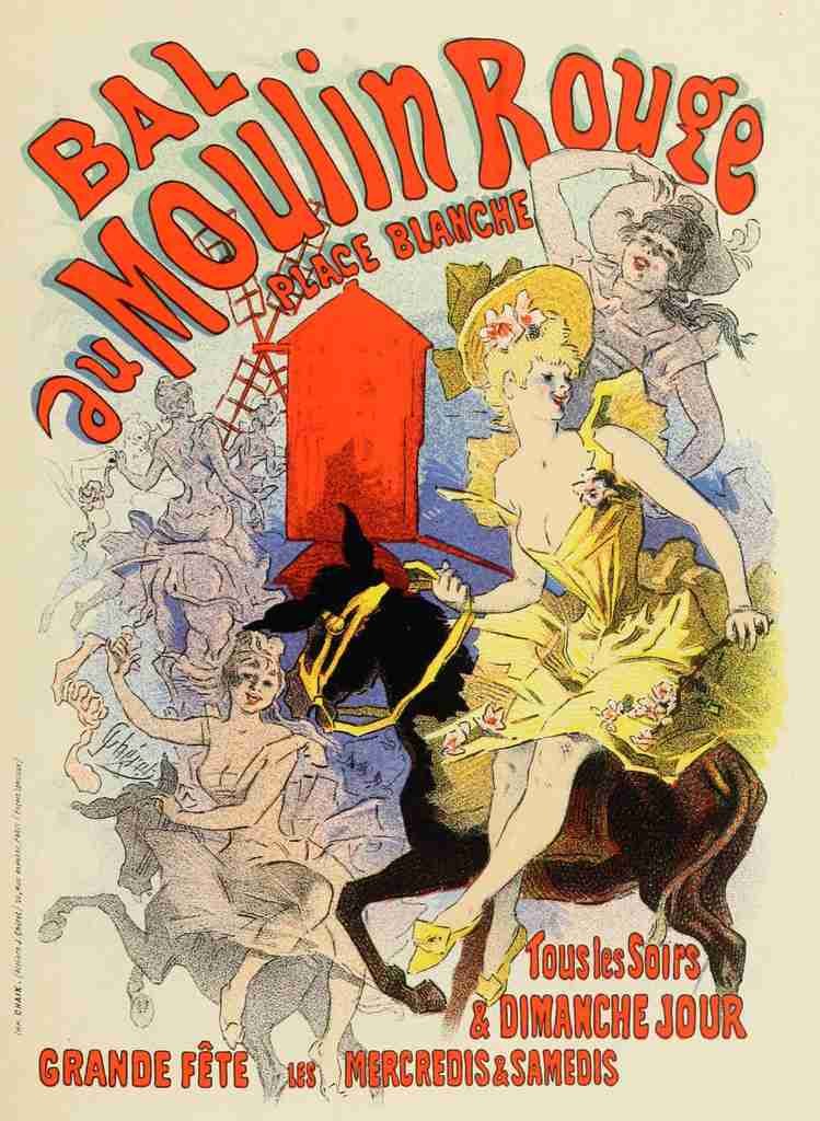 Cheret, Jules Les Affiches Illustrees 1896, Bal au Moulin Rouge A4 Photo Print