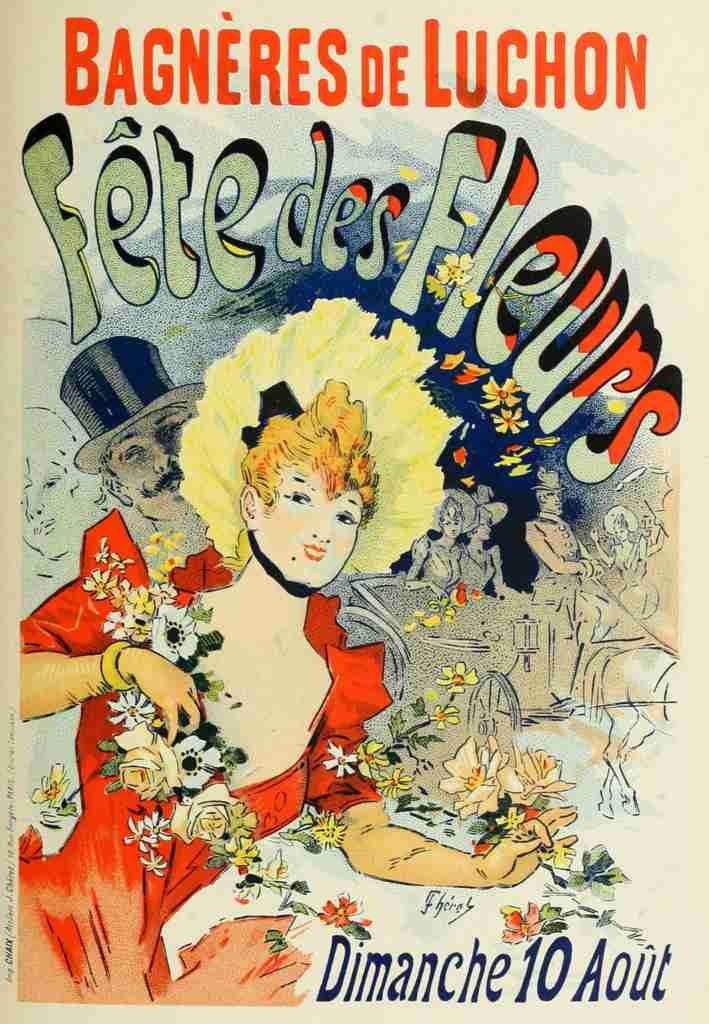 Cheret, Jules Les Affiches Illustrees 1896, Fete des Fleurs A4 Photo Print