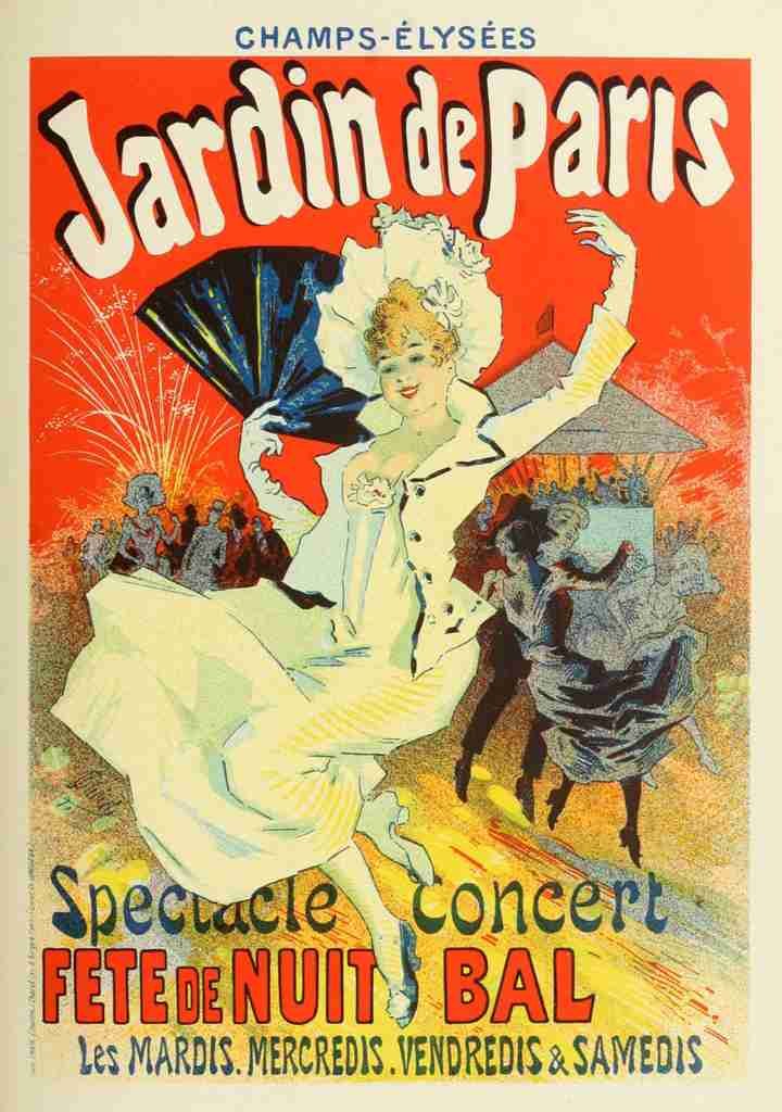 Cheret, Jules Les Affiches Illustrees 1896, Jardin de Paris A4 Photo Print