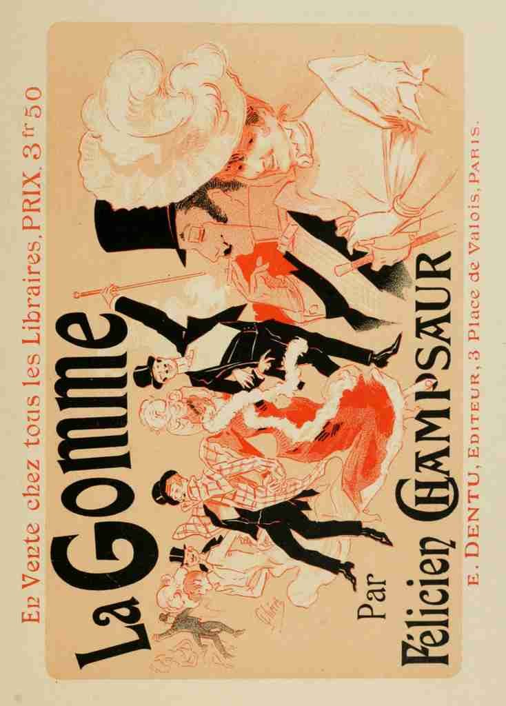 Cheret, Jules Les Affiches Illustrees 1896, La Gomme A4 Photo Print