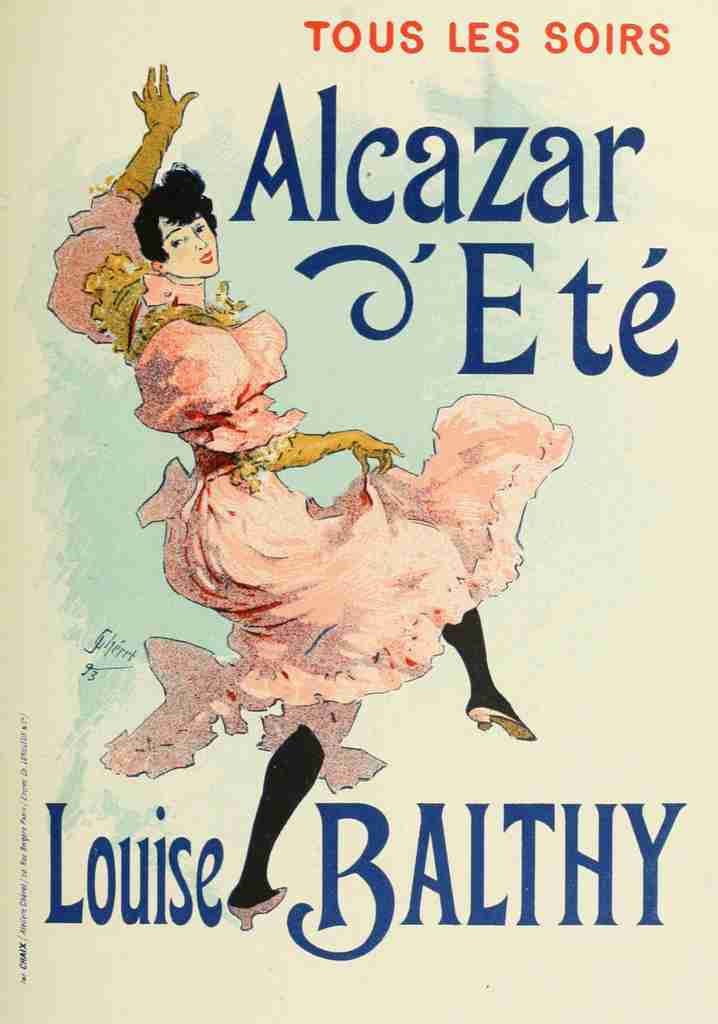 Cheret, Jules Les Affiches Illustrees 1896, Louise Balthy A4 Photo Print