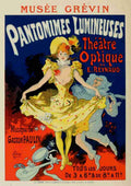 Cheret, Jules Les Affiches Illustrees 1896, Pantomimes Lumineuses A4 Photo Print