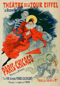 Cheret, Jules Les Affiches Illustrees 1896, Paris Chicago Revue A4 Photo Print