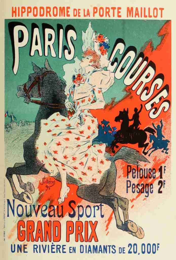 Cheret, Jules Les Affiches Illustrees 1896, Paris Courses A4 Photo Print