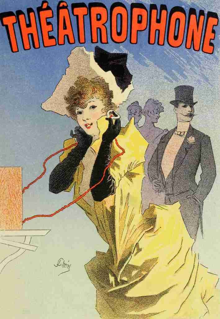 Cheret, Jules Les Affiches Illustrees 1896, Theatrophone A4 Photo Print