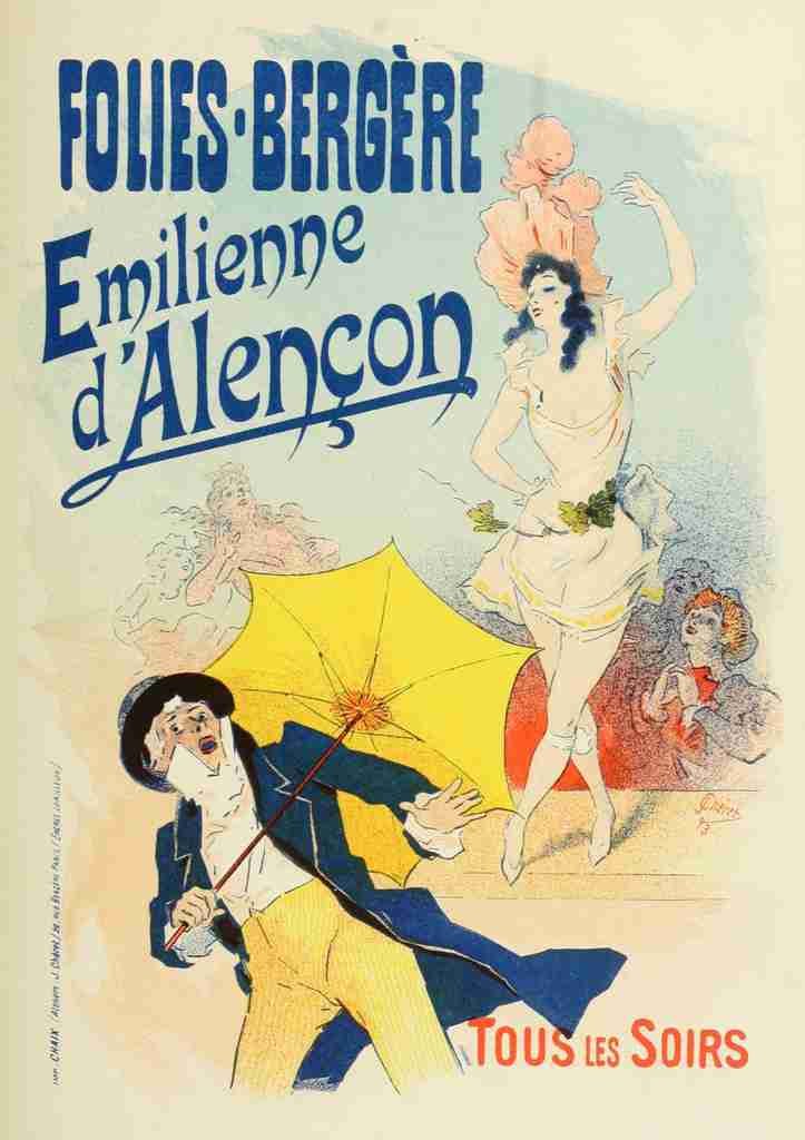 Cheret, Jules Les Affiches Illustrees 1896, emilienne dAlencon A4 Photo Print