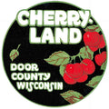 Cherry Land Luggage Label Vintage A4 Photo Print