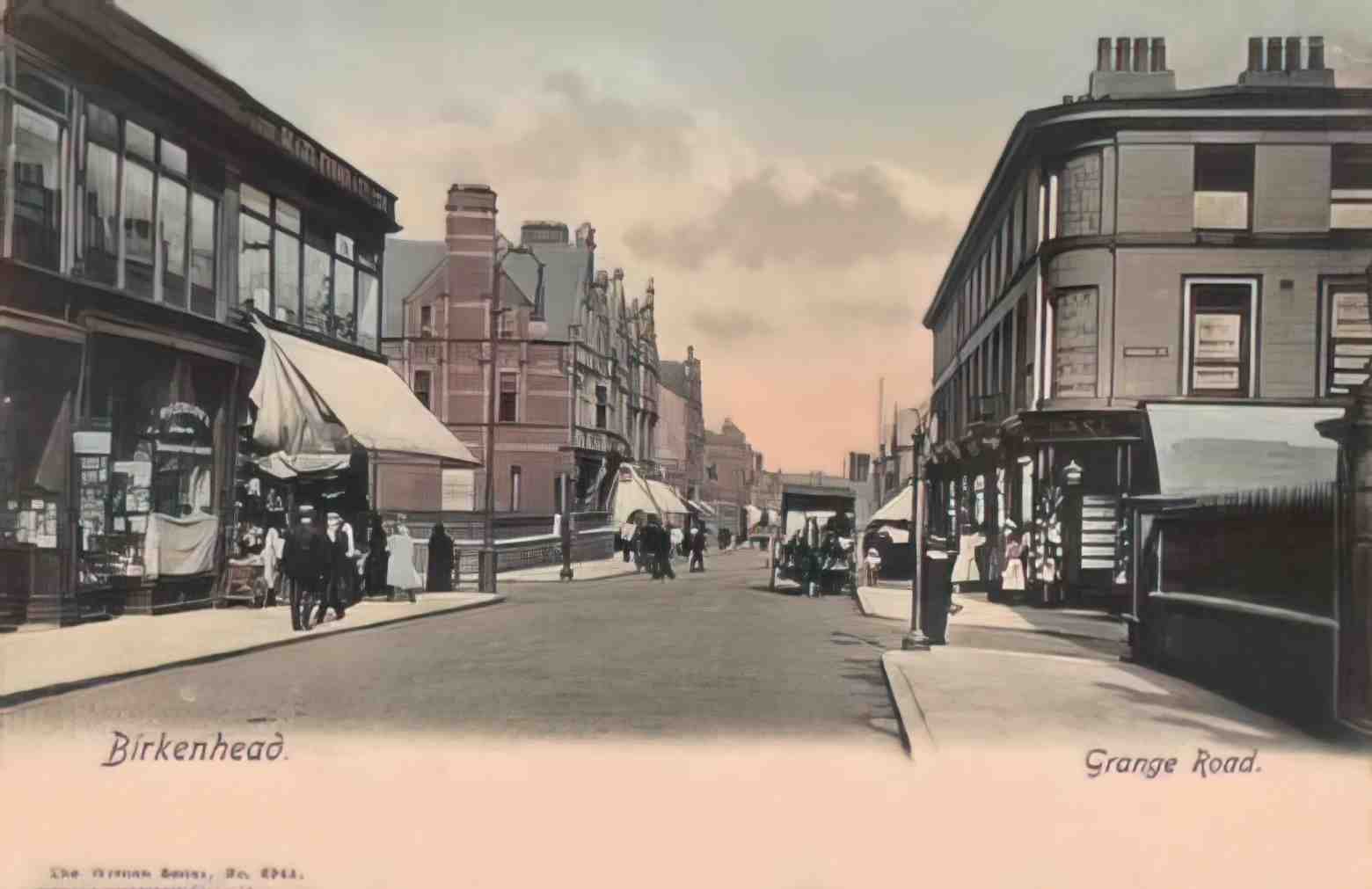 Cheshire Birkenhead Grange Road Vintage A4 Photo Print