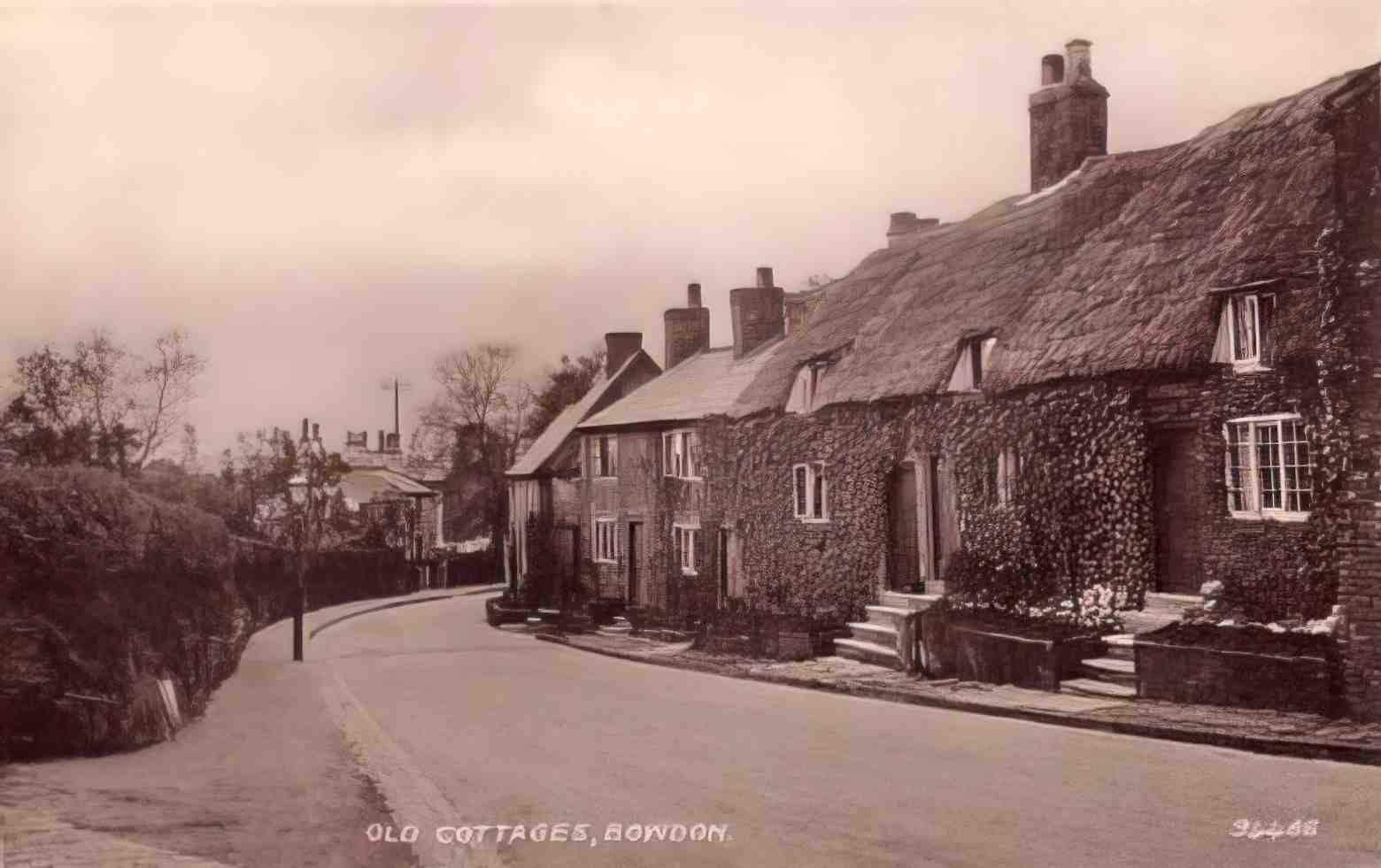 Cheshire Bowdon Old Cottages Vintage A4 Photo Print