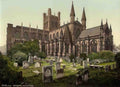 Cheshire Chester Cathedral Vintage A4 Photo Print