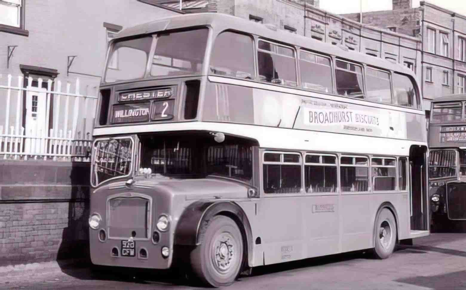 Cheshire Chester DD Bus 1950s Vintage A4 Photo Print