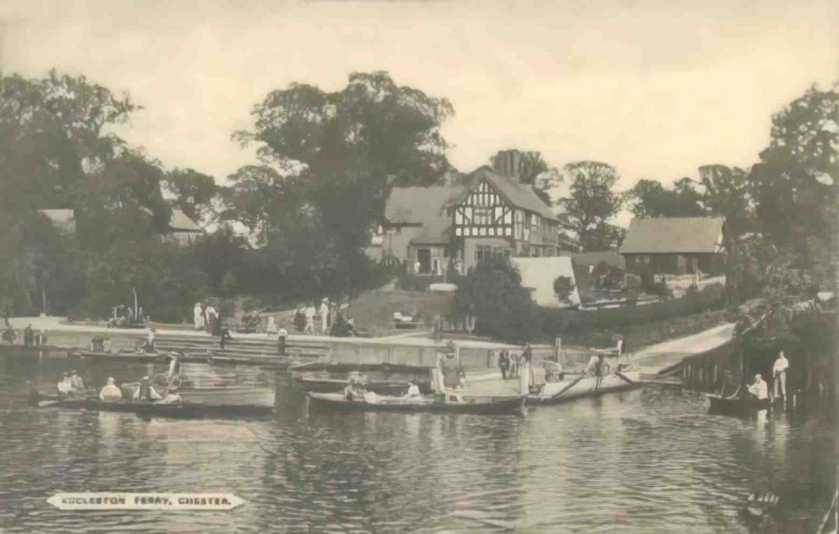 Cheshire Chester Eccleston Ferry 1900s Vintage A4 Photo Print