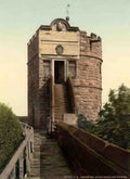 Cheshire Chester King Charles Tower Vintage A4 Photo Print