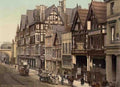 Cheshire Chester Newgate Street Vintage A4 Photo Print