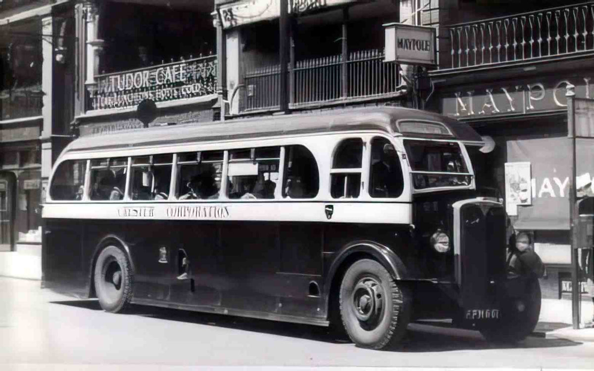 Cheshire Chester SD Bus 1950s Vintage A4 Photo Print