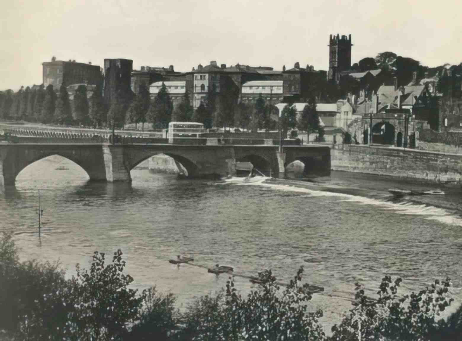 Cheshire Chester The River Dee c1930s Vintage A4 Photo Print