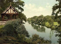 Cheshire Chester View on the River Dee Vintage A4 Photo Print