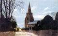 Cheshire Eastham Village and Church 1900s Vintage A4 Photo Print