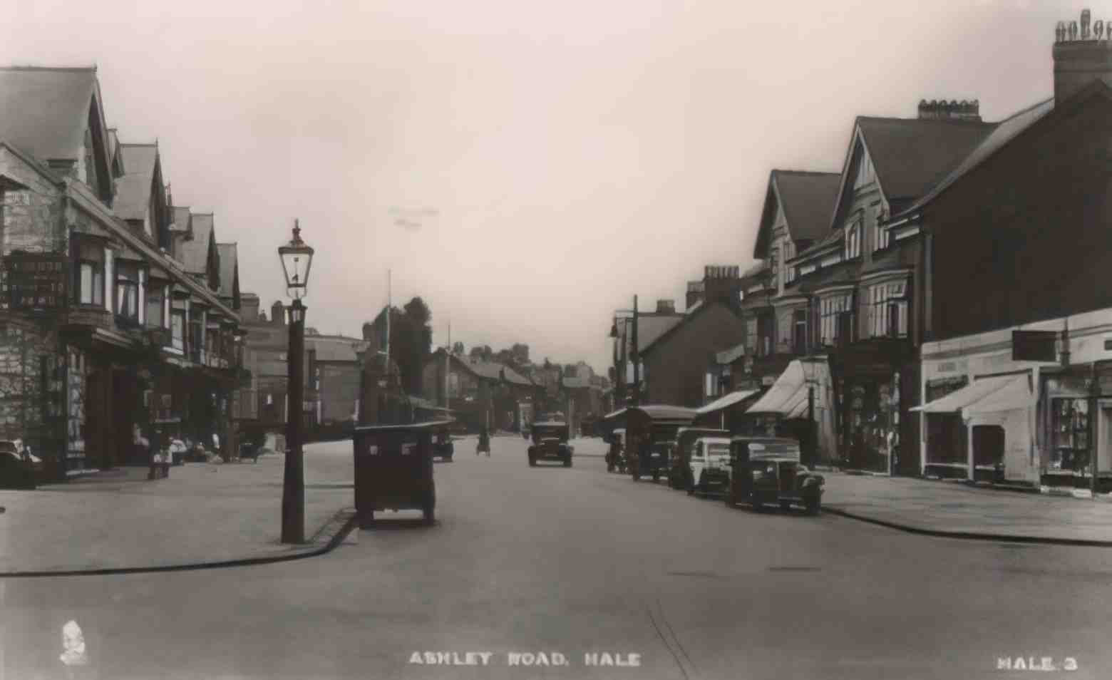 Cheshire Hale Ashley Road II Vintage A4 Photo Print