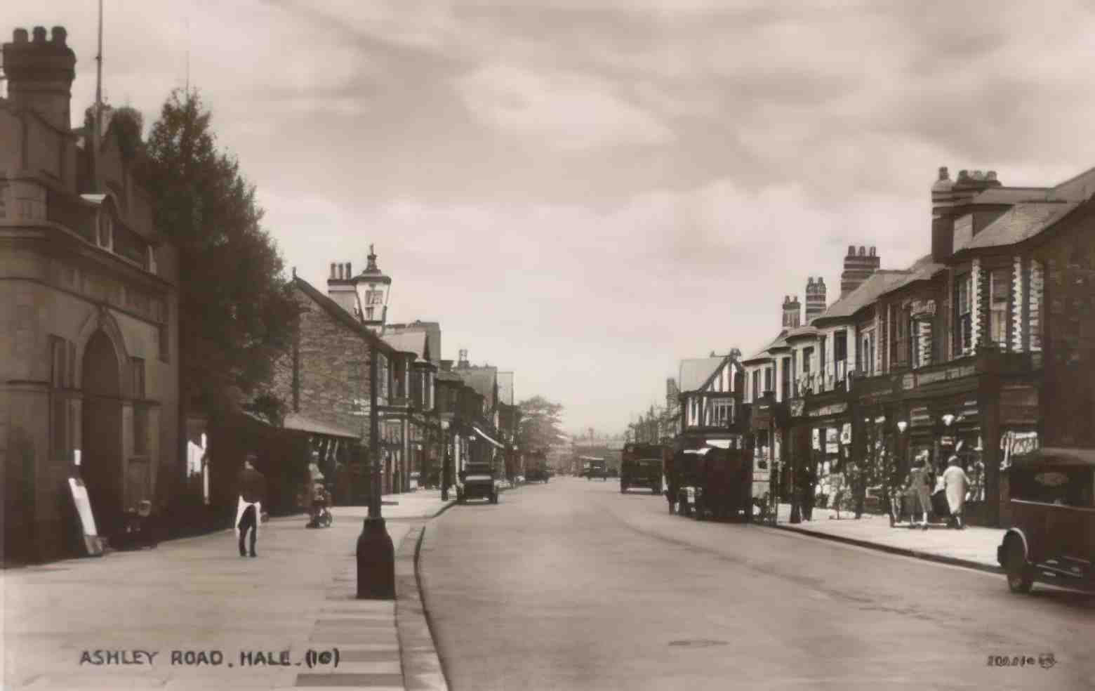 Cheshire Hale Ashley Road Vintage A4 Photo Print