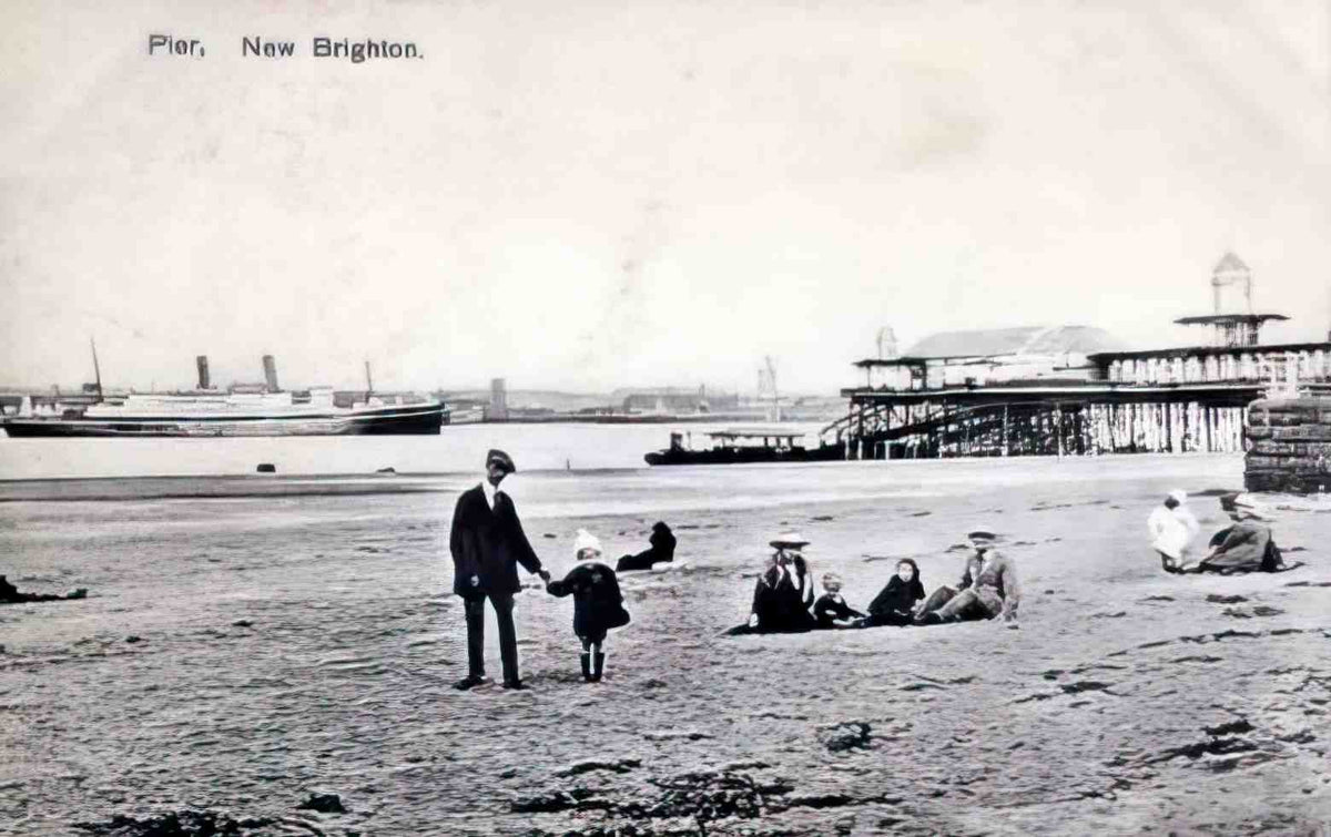 Cheshire New Brighton Pier II Vintage A4 Photo Print