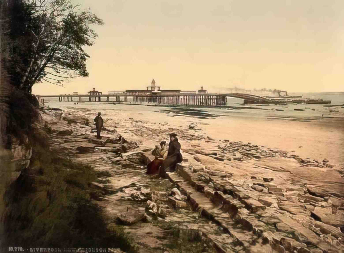 Cheshire New Brighton Pier Vintage A4 Photo Print