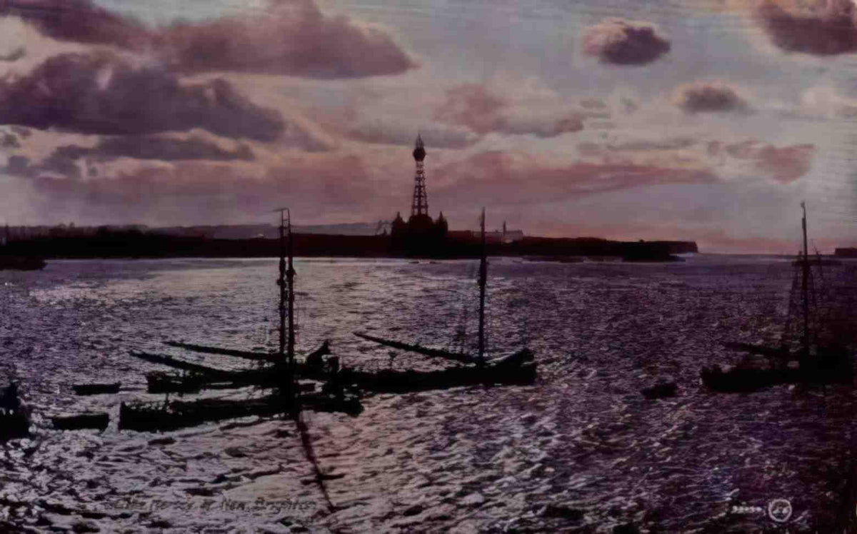Cheshire New Brighton The Mersey 1910s Vintage A4 Photo Print