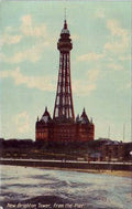 Cheshire New Brighton Tower from the Pier vintage old A4 Photo Print