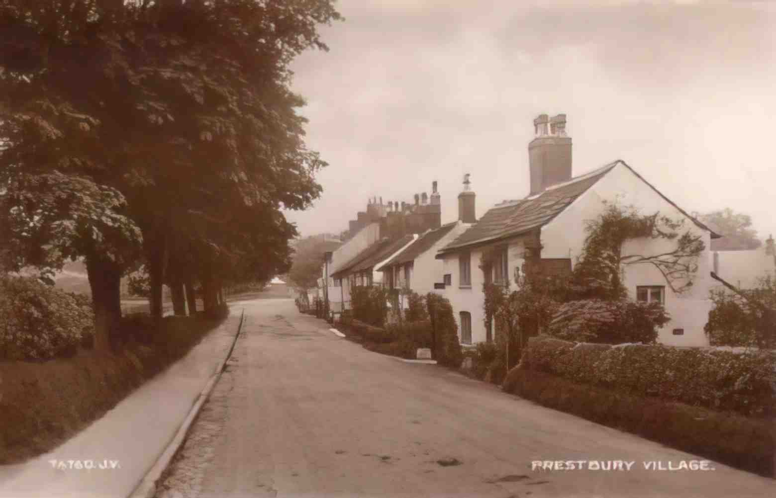 Cheshire Prestbury The Village Vintage A4 Photo Print