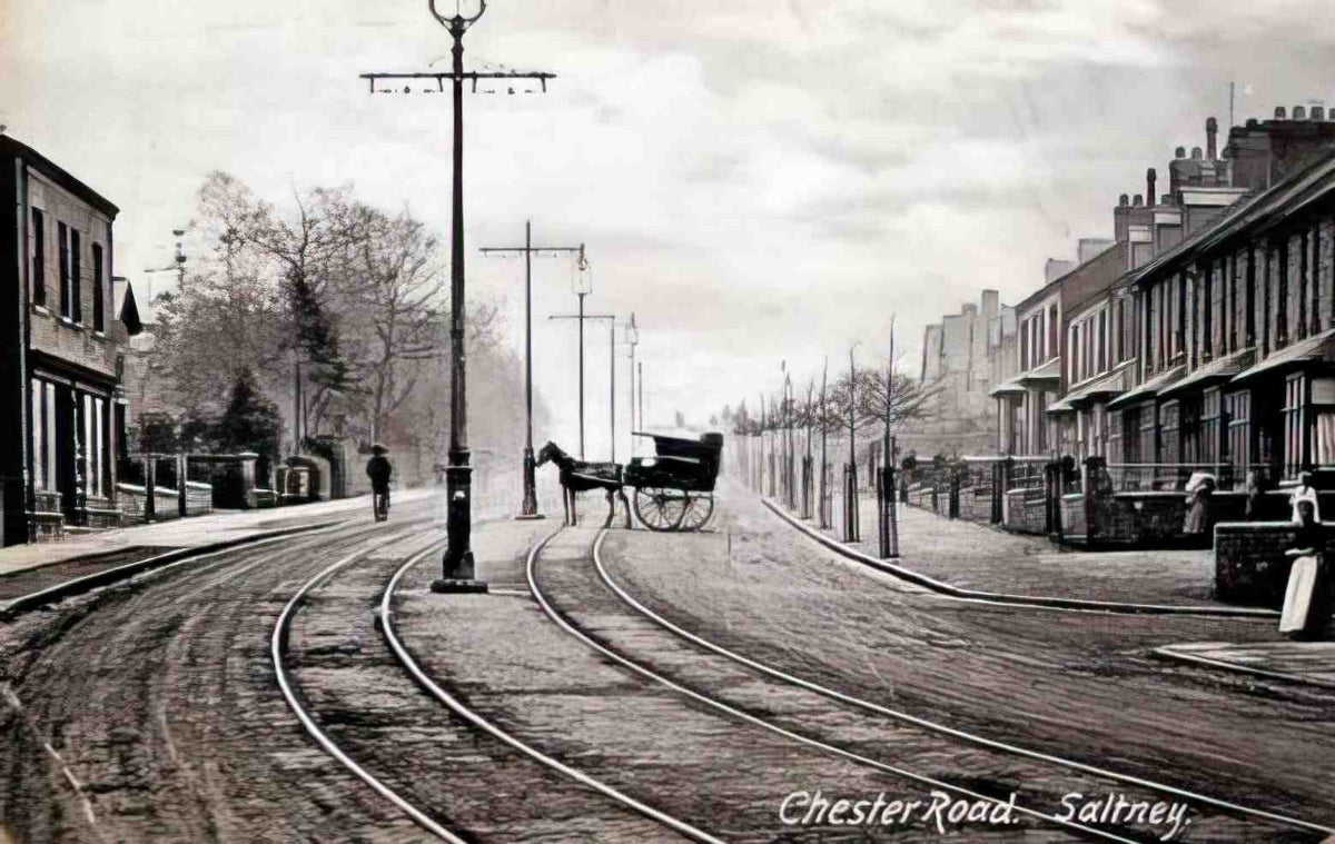 Cheshire Saltney Chester Road Vintage A4 Photo Print