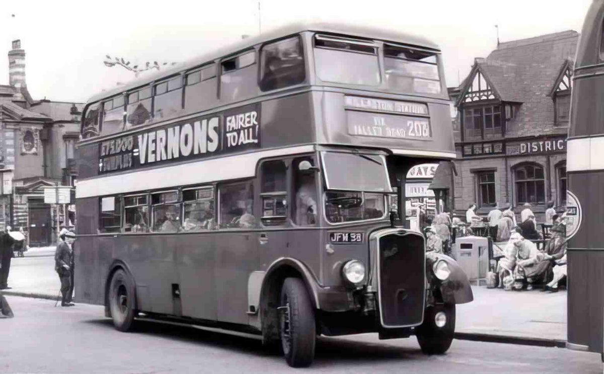 Cheshire Willaston DD Bus 1950s Vintage A4 Photo Print