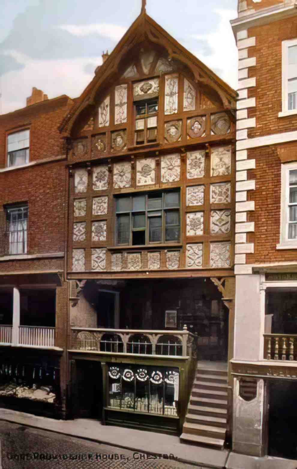 Cheshire1 Chester1 Gods Providence House Vintage A4 Photo Print