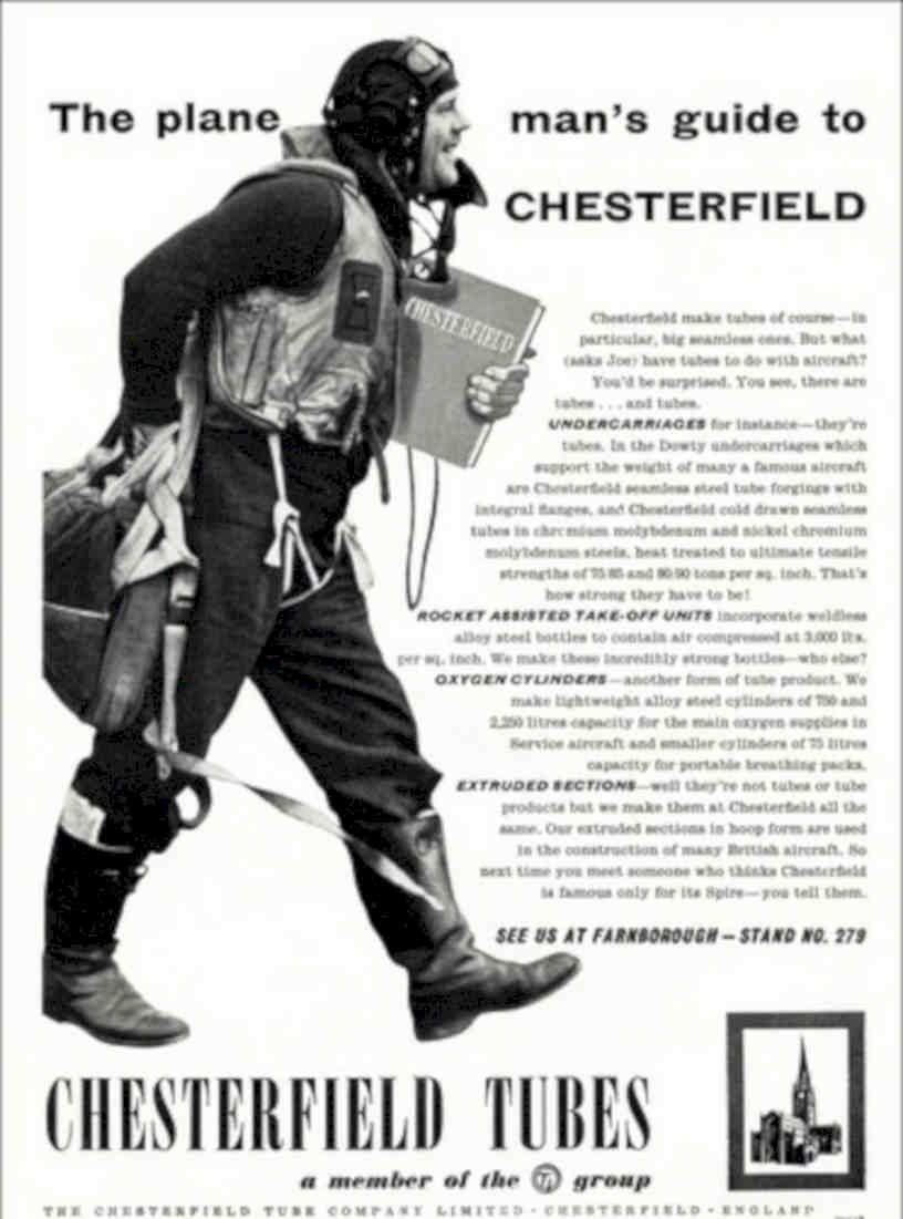 Chesterfield Planes Guide Vintage Retro Advert Poster A4 Photo Print