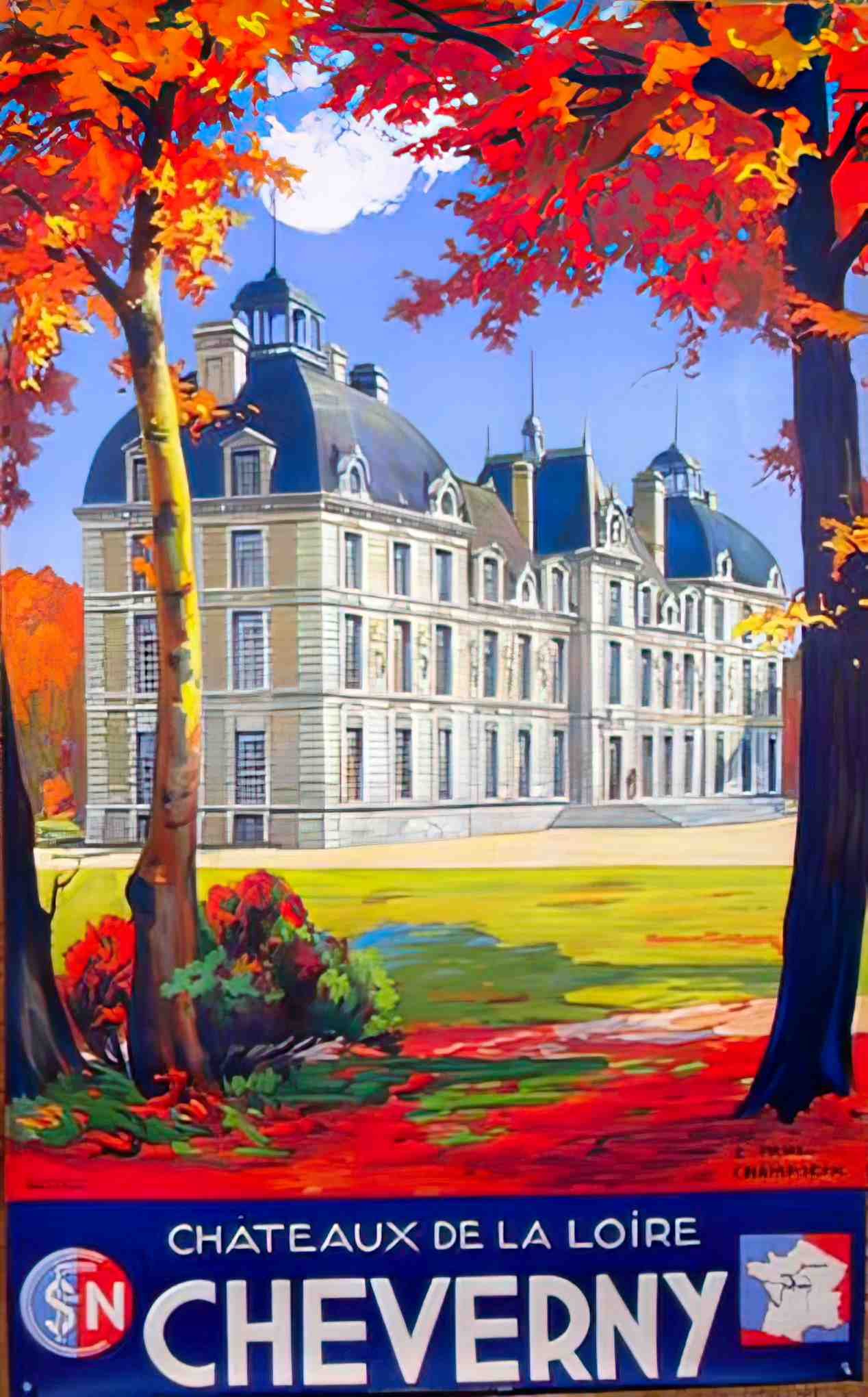 Cheverny Advert A4 Photo Print