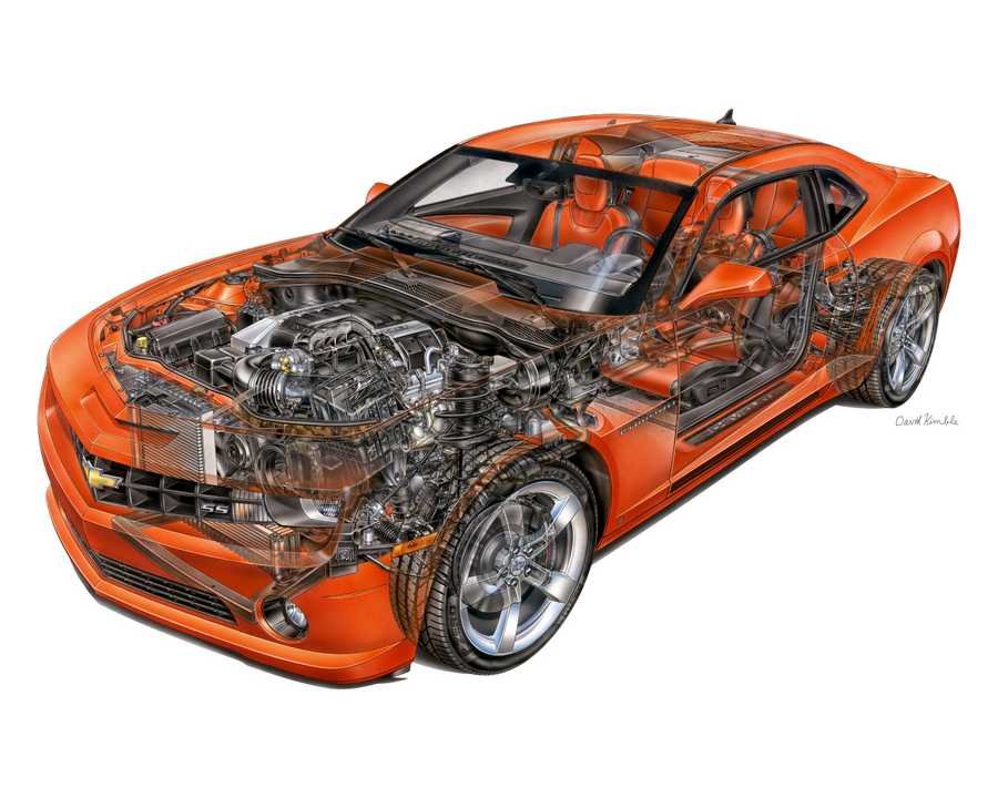 Chevrolet Camaro SS cutaway A4 Photo Print