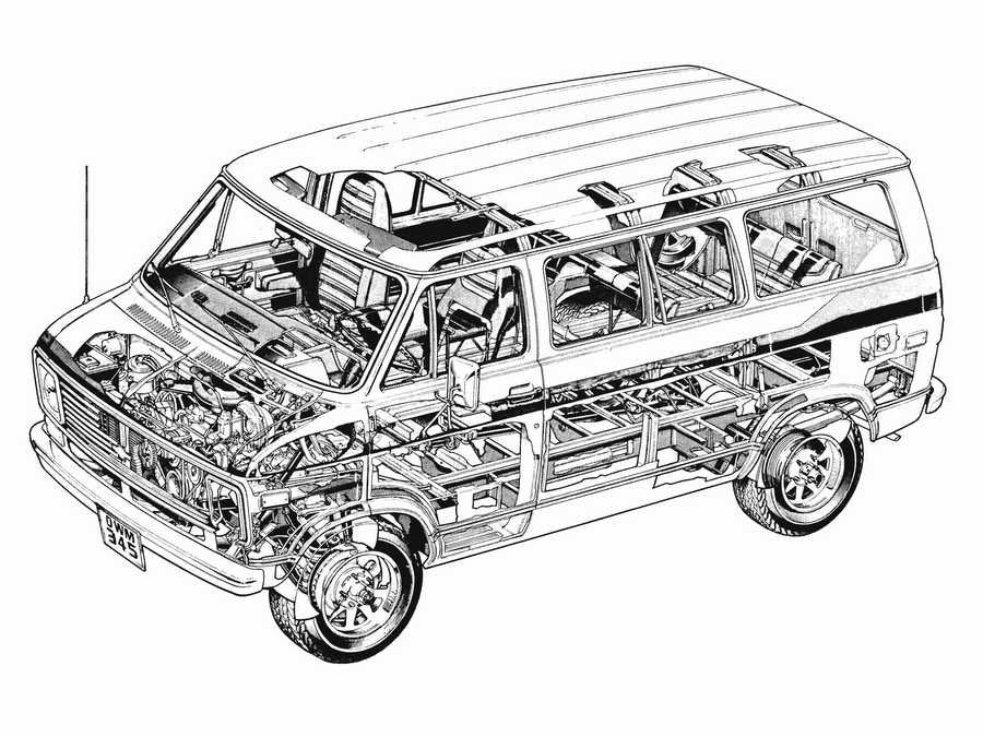 Chevrolet G10 cutaway A4 Photo Print
